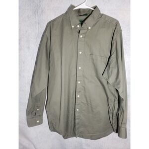 Large Outer Banks Olive green long sleeved button up